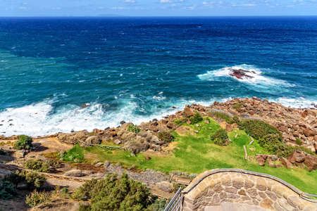 Sea coast Rock Castelsardoの写真素材
