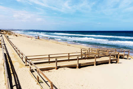 Disabled access Spiaggia della Marina di Sorso beachの写真素材
