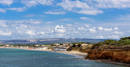 Platamona beach Mediterranean coast sardinesの写真素材