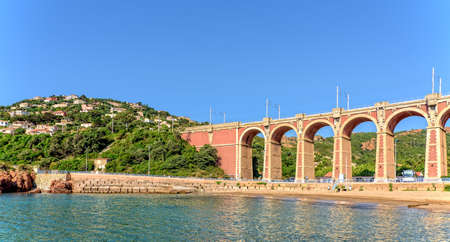 Viaduc Antheor railway bridge architectureのeditorial素材