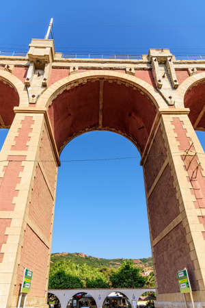 Viaduc Antheor railway bridge architectureのeditorial素材