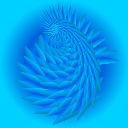 Abstract graphic design background consists of fractal blue.