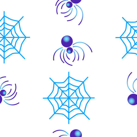 Abstract spider is going to weave a web. Abstract seamless texture.のイラスト素材