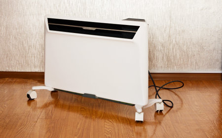 Mobile domestic electric convector is designed to heat residential spaces.