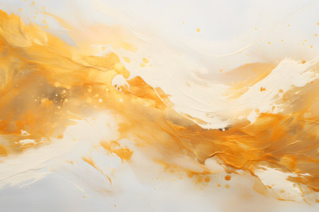 Abstract background of acrylic paint in yellow and white colors. High quality photoの素材