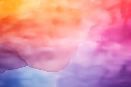 Abstract colorful watercolor for background. Digital art painting. Color gradient.の素材