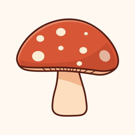 mushroom flat icon elements,eps10 vector illustration,eps10のイラスト素材