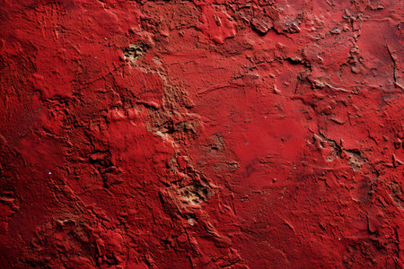 Grunge red wall texture. Background photo texture for designの素材