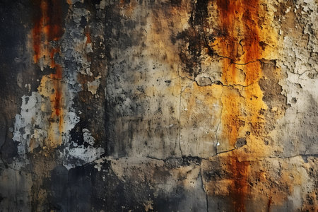 Old grunge wall background. Texture of old rustic wallの素材