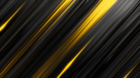 Black and yellow diagonal stripes. Abstract backgroundの素材