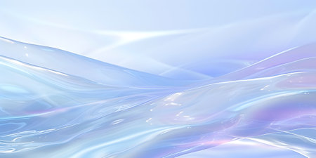 Abstract iridescent gradient smooth lines and waves backgroundの素材