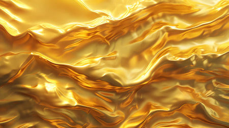 golden satin background with smooth foldsの素材