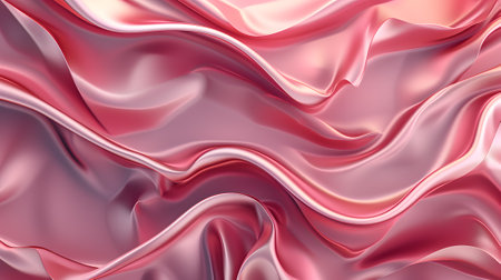 abstract background of pink silk or satin with smooth foldsの素材
