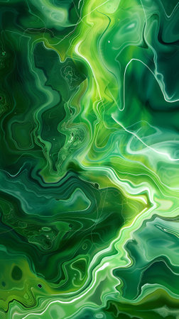 abstract green background with some smooth lines and shadesの素材