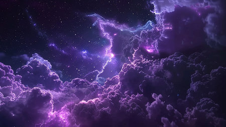 beauty nebula on space background wallpaperの素材