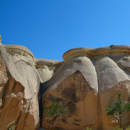 different shapes and colors of sandstoneの写真素材