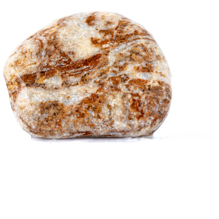 colored rock on a white backgroundの写真素材