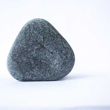 8. gray triangular stone on the waterの写真素材