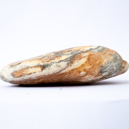 13. small colored stone on a white backgroundの写真素材
