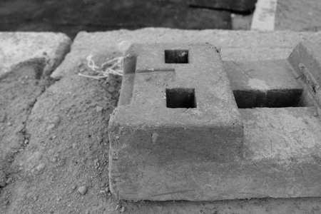 Street cubes and renovated streetの写真素材