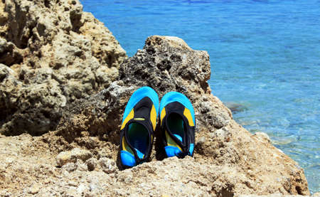 swim shoesの写真素材