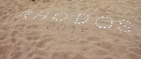 On the beach of Rhodesの写真素材