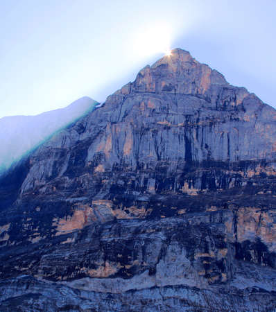 Sunrise over the Schwarzhornの写真素材