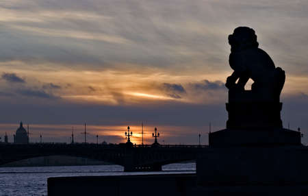 Sunset on quayの写真素材