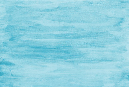 Blue watercolor background with smooth tonal transitions.の写真素材