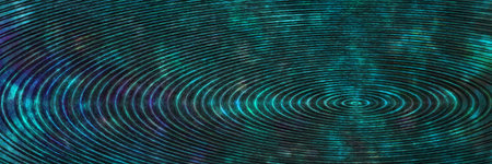 Blue abstract banner with tonal and color transitions and ellipses.の写真素材