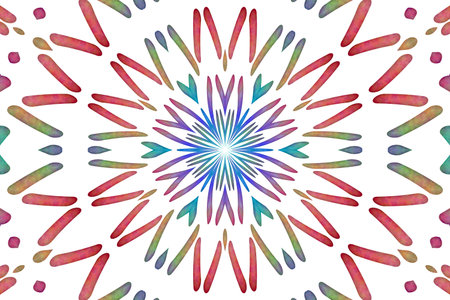 Seamless colorful kaleidoscopic background pattern image.の写真素材