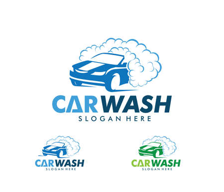Vector icon design of car wash service, car wash maintenance.のイラスト素材
