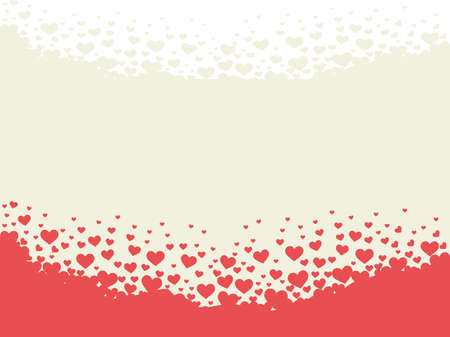 valentine heart shape theme background vector design for gift card template, greeting card, wallpaper, web background and moreのイラスト素材