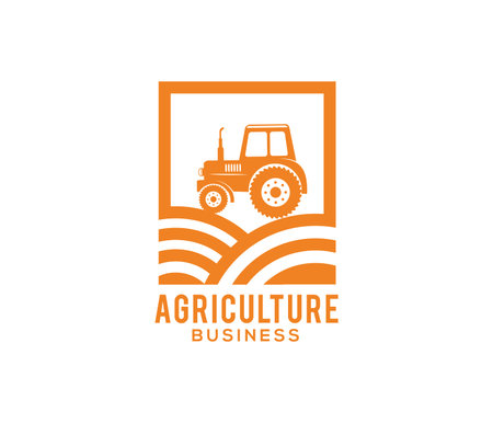 vector logo design and illustration of agriculture business, company, research, harvest, plant, technology, agronomy, filed, laboratoryのイラスト素材