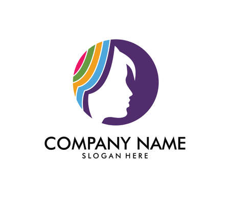 vector logo design for beauty salon, dermatology center and wellness house.のイラスト素材
