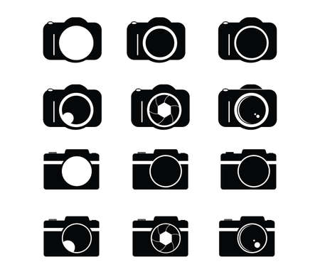Camera icon vector design template.のイラスト素材