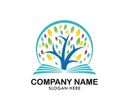 child education and nursery camp vector logo template designのイラスト素材