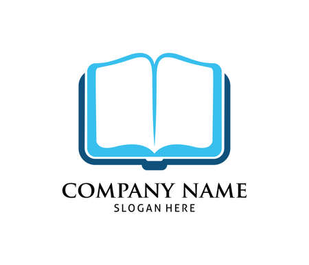 smart learning education book shop store vector logo design templateのイラスト素材