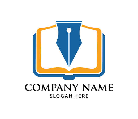 smart learning education book shop store vector logo design templateのイラスト素材