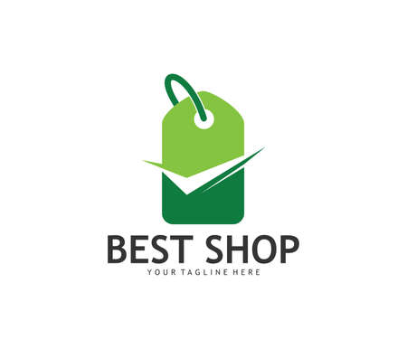 Best verified online shop  logo concept design template.のイラスト素材