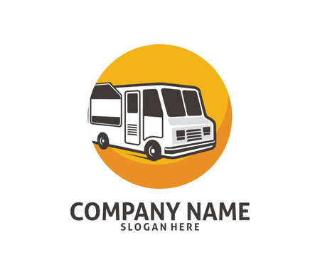 Food truck cafe image illustrationのイラスト素材