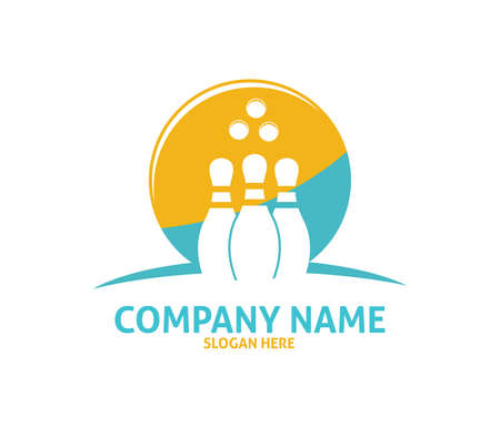 Bowling sport icon illustrationのイラスト素材