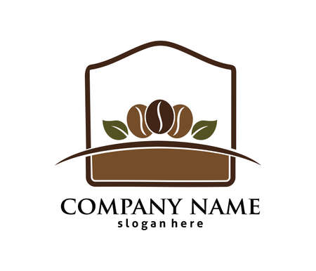 Coffee cafe bistro vector logo design templateのイラスト素材