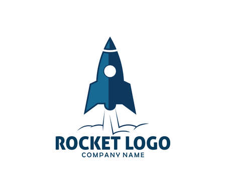 Rocket advance technology launching vector icon design template.のイラスト素材