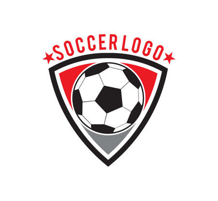 soccer football crest emblem vector logo design template inspiration for team, club, apparel, badge and identityのイラスト素材
