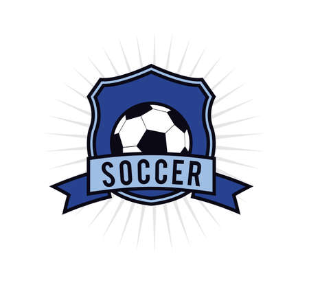 soccer football crest emblem vector logo design template inspiration for team, club, apparel, badge and identityのイラスト素材