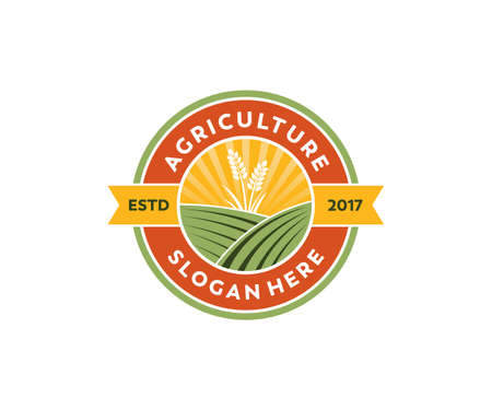 simple and suitable graphic for vintage country corp farm vector logo design inspirationのイラスト素材
