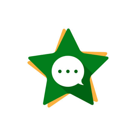 bubble chat music video social multimedia vector icon logo design template or illustrationのイラスト素材