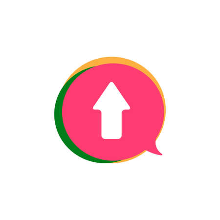 bubble chat music video social multimedia vector icon logo design template or illustrationのイラスト素材