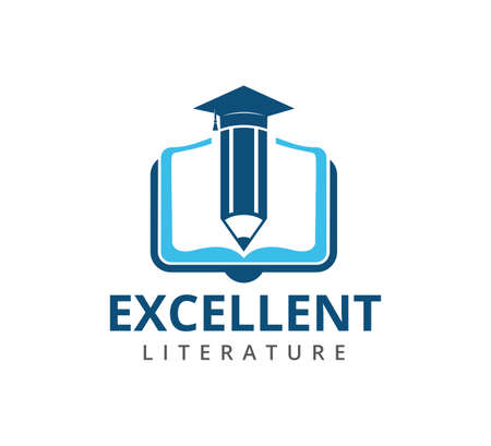 excellent education school vector icon logo design templateのイラスト素材